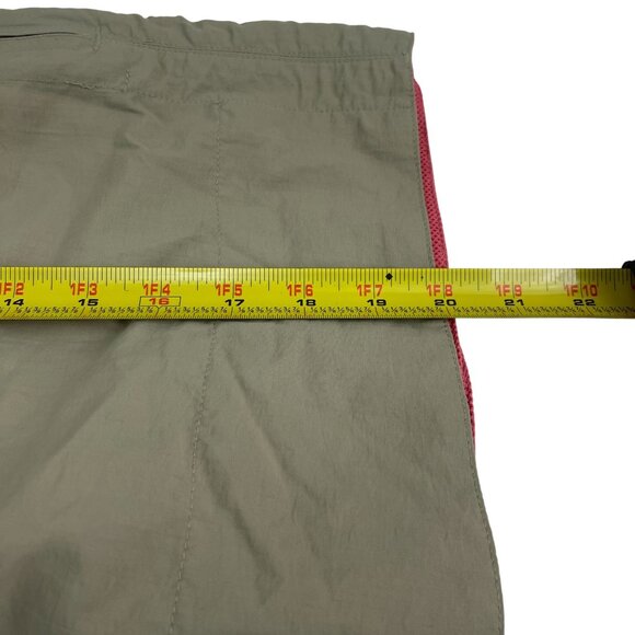 L.L. Bean Misses Olive L.L. Bean Women’s Green Outdoor Nylon Skirt Size 4 Button - Picture 4 of 8